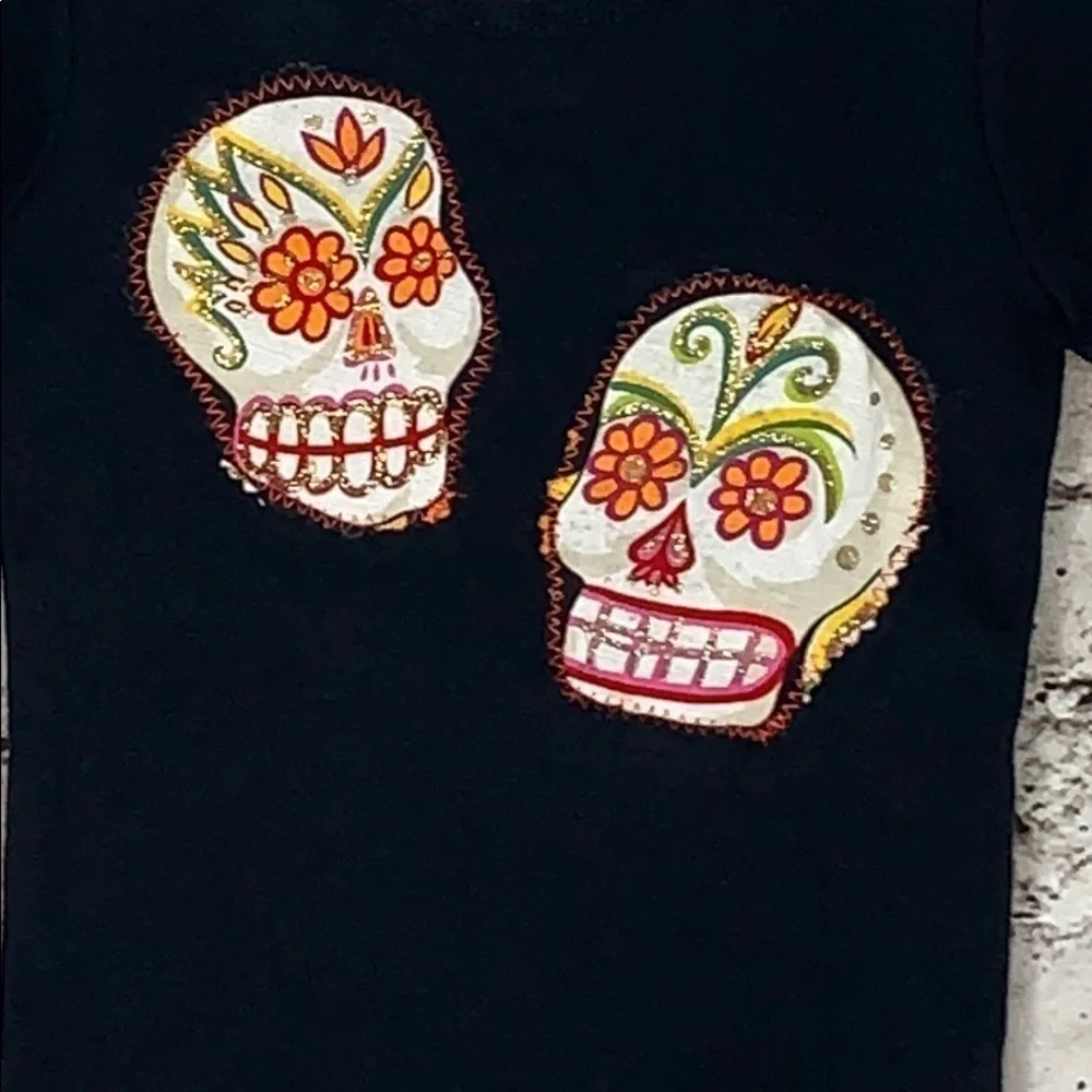 American apparel size 4 black sugar skull …